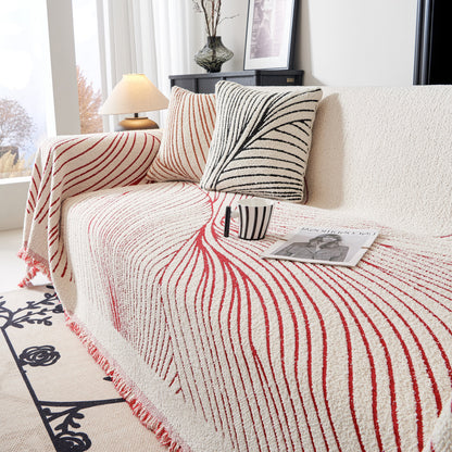 Cozy Striped Sofa Throw Blanket L Shaped Sectional Couch Covers Luxury Throws for Sofas