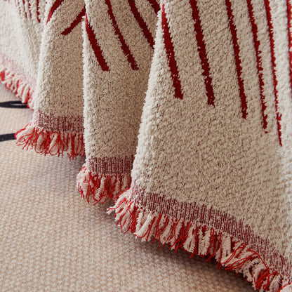 Cozy Striped Sofa Throw Blanket L Shaped Sectional Couch Covers Luxury Throws for Sofas