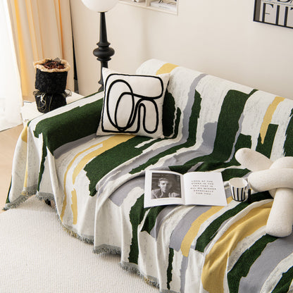 Colorful Chenille Sofa Throw Cover, Fashionable Soft Washable Couch Protector, Sectional Sofa Covers