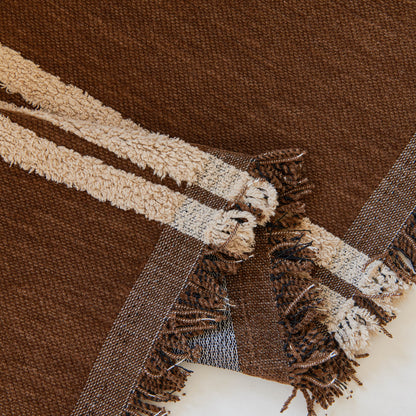 Textural Striped Chenille Sofa Covers, Boho Washable Decor Sofa Blankets Covers
