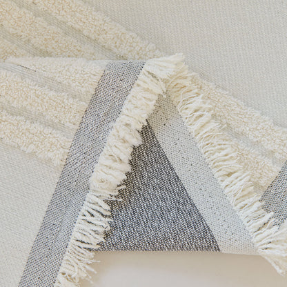 Textural Striped Chenille Sofa Covers, Boho Washable Decor Sofa Blankets Covers