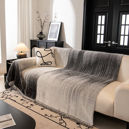 Modern Textured Sofa Cover Blanket, Tightly Woven Pet Sofa Throw for Sectional Couches