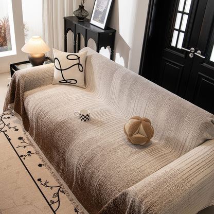 Modern Textured Sofa Cover Blanket, Tightly Woven Pet Sofa Throw for Sectional Couches