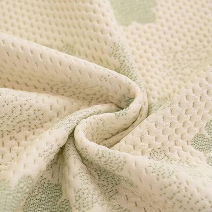 Cooling Ice Silk Sofa Cover Blanket, Floral Soft Silky Breathable Couch Throw Cover
