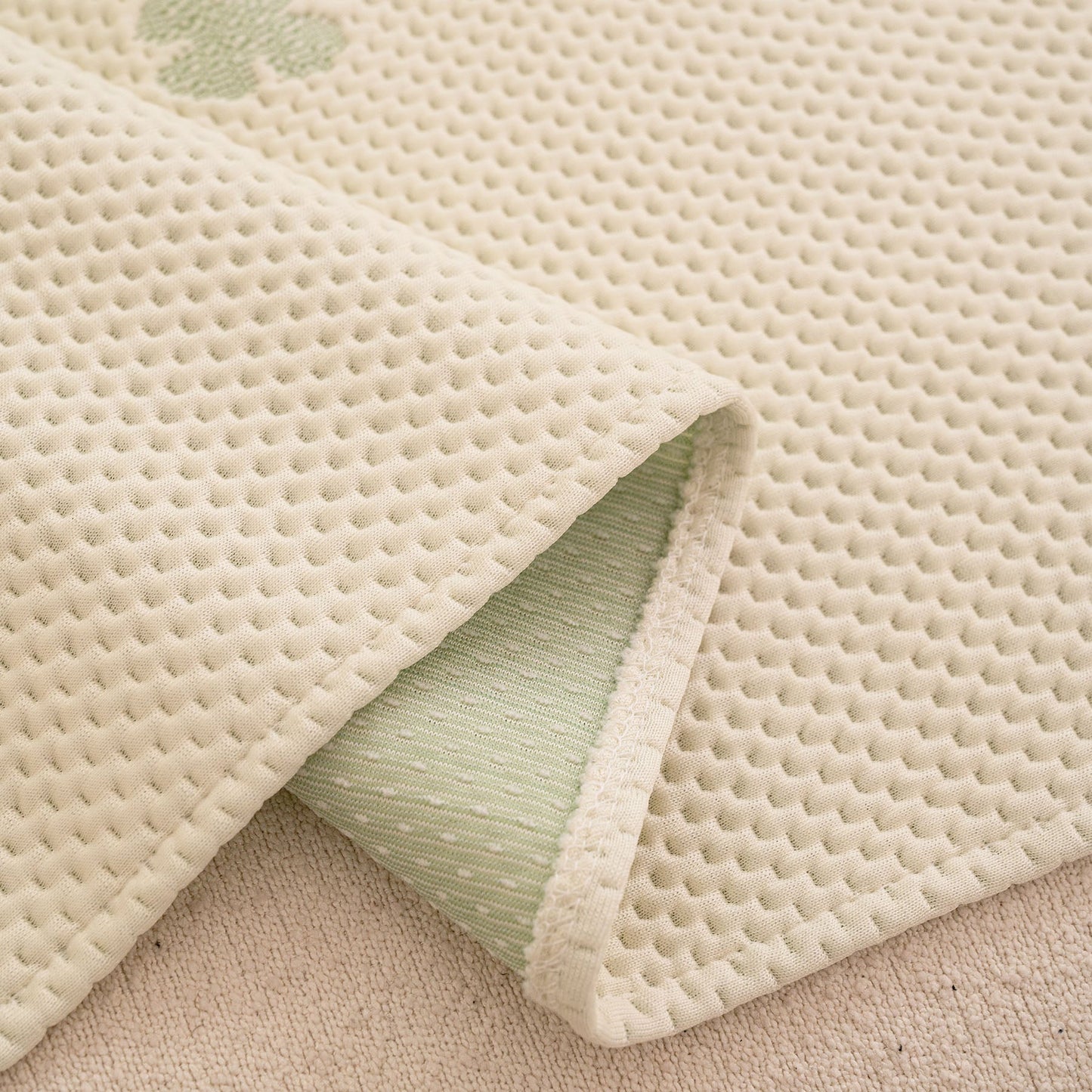 Cooling Ice Silk Sofa Cover Blanket, Floral Soft Silky Breathable Couch Throw Cover