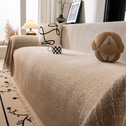 Modern Textured Sofa Cover Blanket, Tightly Woven Pet Sofa Throw for Sectional Couches