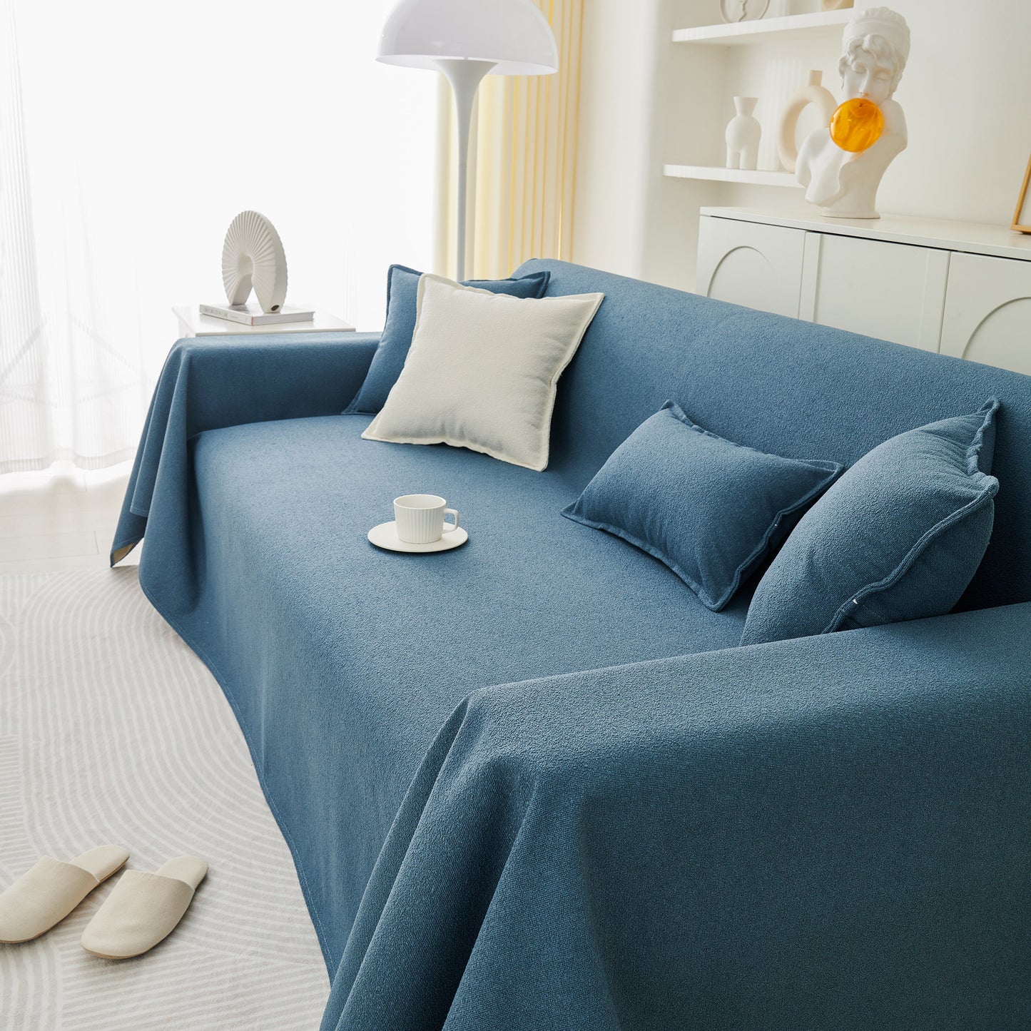 Extra Large Waterproof Non Slip Sofa Cover Blanket, Furniture Covers for Pets, Cozy Couch Protector