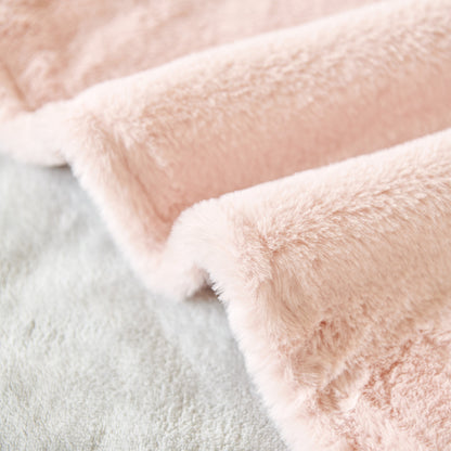 Faux Fur Smooth Plush Comfy Couch Covers, Soft Thicked Durable Blankets and Throws for Sofas