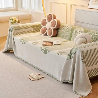Chenille Boho Geometric Sofa Throw Cover Luxury Throws for Sofas Cat Proof Slipcovers Couch Covers
