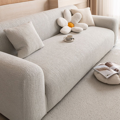 Stretch Textured Vertical Stripe Couch Slipcover, Soft Jacquard Elastic Sofa Cover