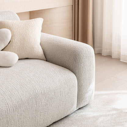 Stretch Textured Vertical Stripe Couch Slipcover, Soft Jacquard Elastic Sofa Cover