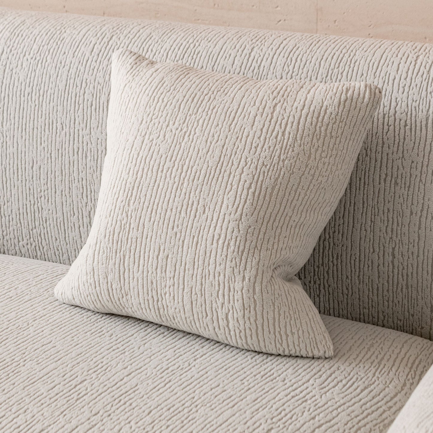 Stretch Textured Vertical Stripe Couch Slipcover, Soft Jacquard Elastic Sofa Cover