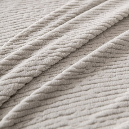 Stretch Textured Vertical Stripe Couch Slipcover, Soft Jacquard Elastic Sofa Cover