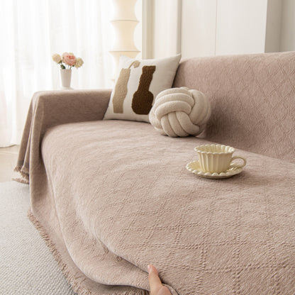 Soft Textured Couch Cover Slipcover Blanket, Modern Couch Covers for Dogs Washable