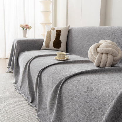 Soft Textured Couch Cover Slipcover Blanket, Modern Couch Covers for Dogs Washable