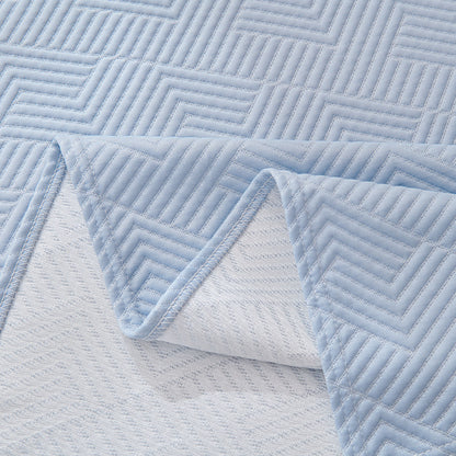 Cooling Scratch Proof Large Sofa Throw Cover, Geometric Texture Couch Protector