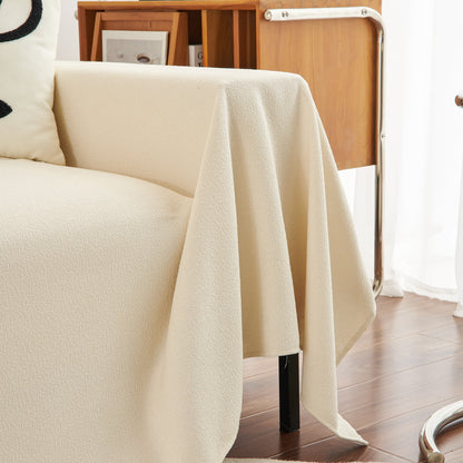 Teddy Throw Blanket and Stylish Slipcover for Couch, Waterproof Sofa Cover for Pets