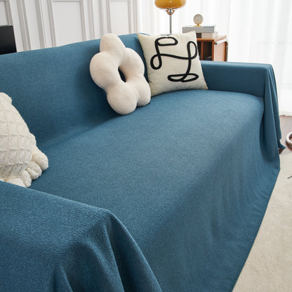 Teddy Throw Blanket and Stylish Slipcover for Couch, Waterproof Sofa Cover for Pets