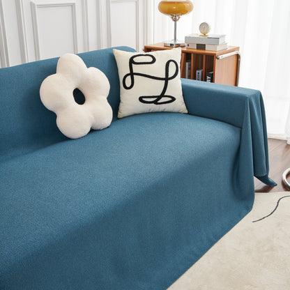 Teddy Throw Blanket and Stylish Slipcover for Couch, Waterproof Sofa Cover for Pets