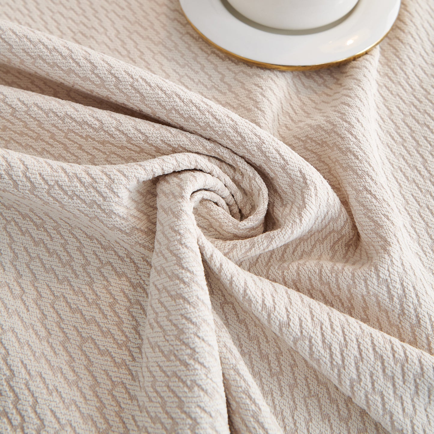 Waterproof Scratch Proof Herringbone Large Throw Blanket for Couch, Chenille Couch Cushion Covers for Pets