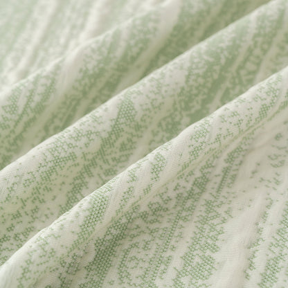 Summer Cooling Ice Silk Sofa Cover, Textured Stripe Soft Breathable Couch Throw Cover