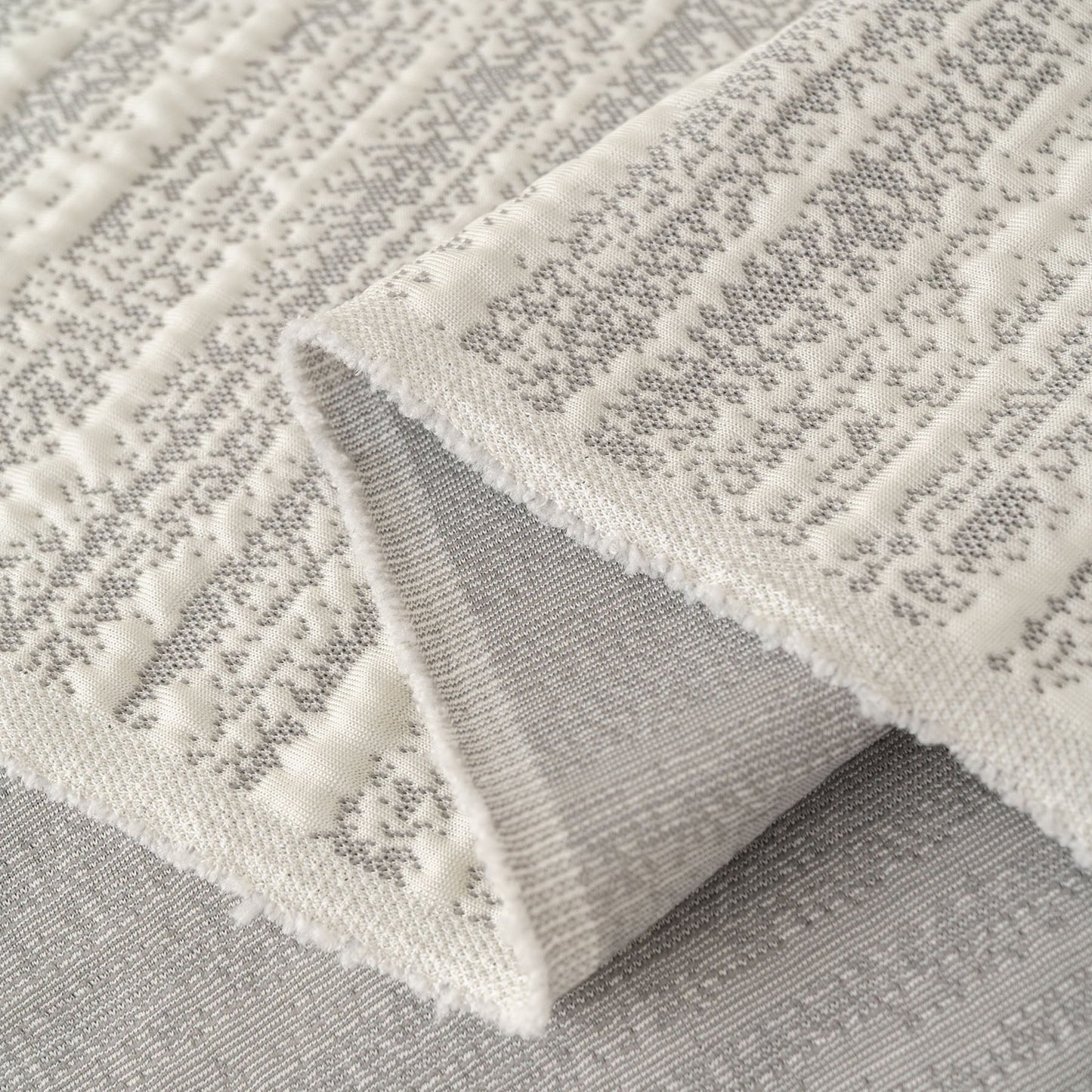 Summer Cooling Ice Silk Sofa Cover, Textured Stripe Soft Breathable Couch Throw Cover