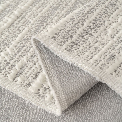 Summer Cooling Ice Silk Sofa Cover, Textured Stripe Soft Breathable Couch Throw Cover