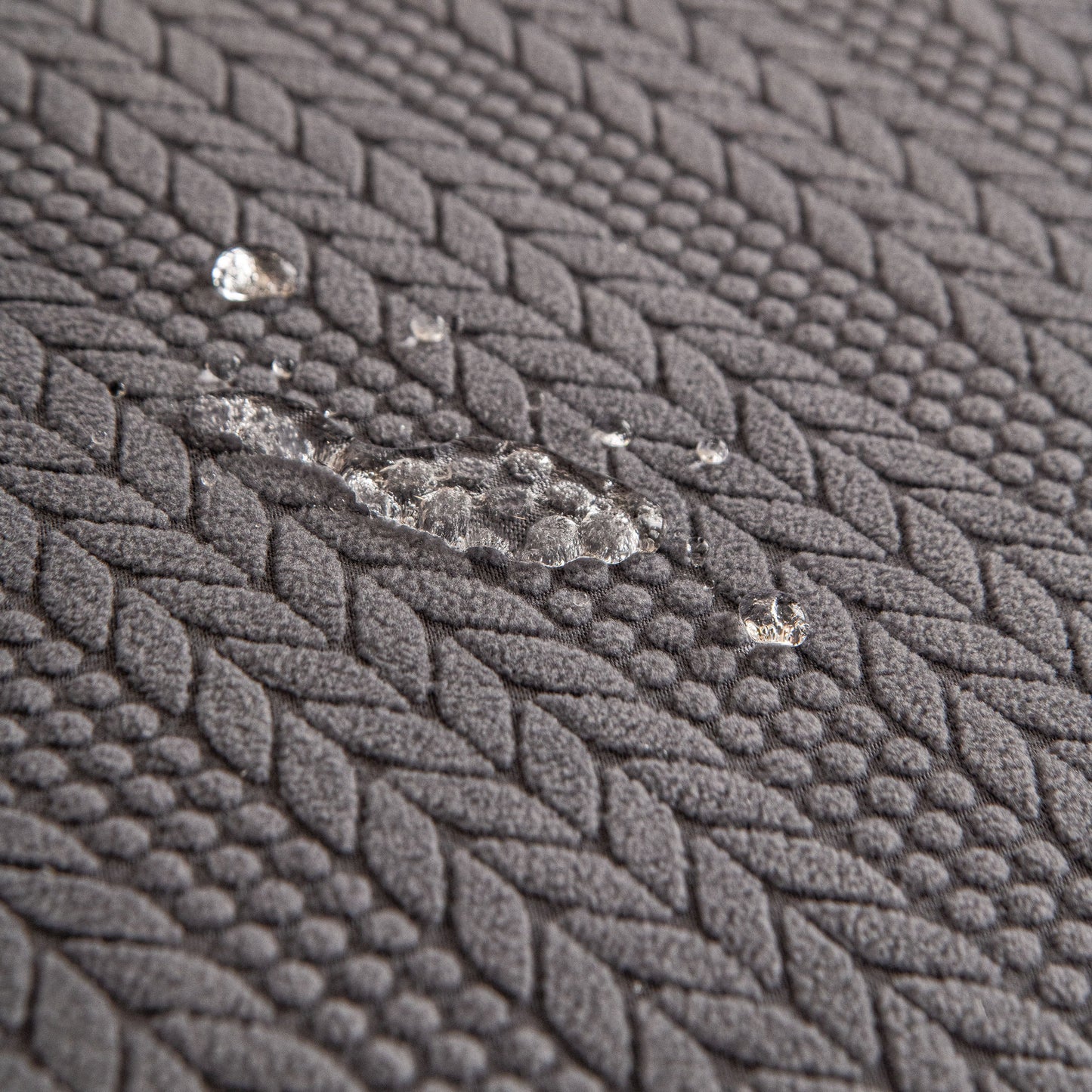 High Stretch Wheat Ear Embossed Textured Couch Slipcover, Water Repellent Sofa Cover