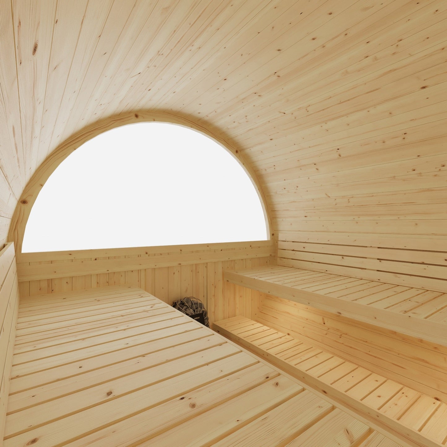 Vassa Finnish Barrel Sauna with WiFi Heater - Finnish Sauna Builders
