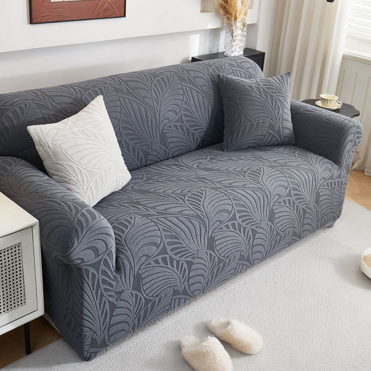 Stretch Sofa Slipcover 1-Piece Furniture Protector Couch with Elastic Bottom for Kids