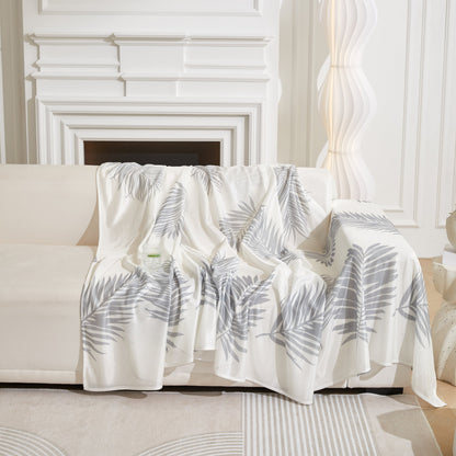 Leaf Printed Slipcover Sofa Covers, Universal Couch Throw Cover, Pets Furniture Protector for Home Decor