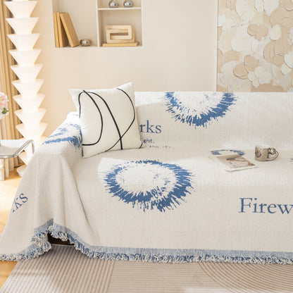 Fireworks Reversible Couch Cover Blankets Furniture Covers Washable Sectional Couch Covers