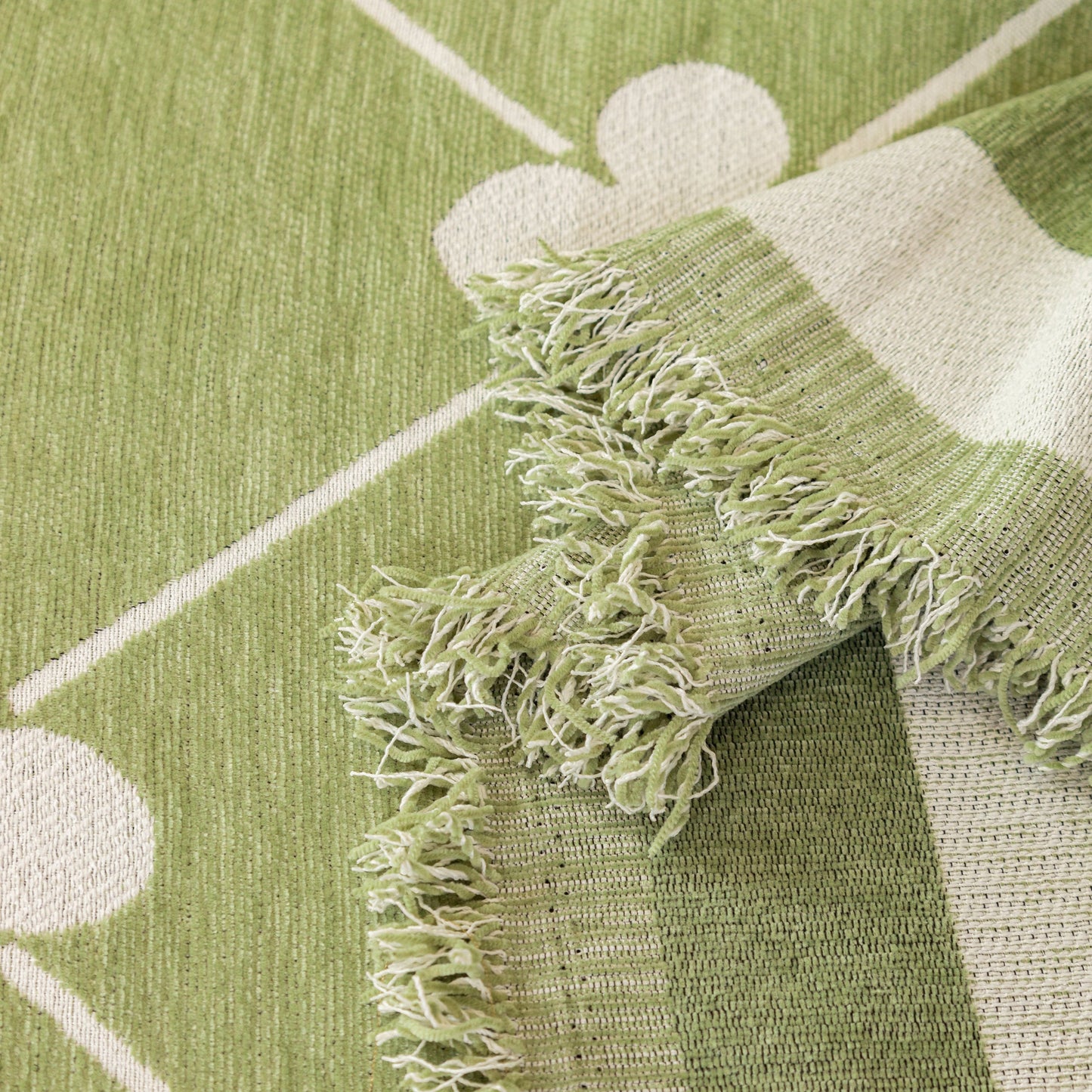 Comfy Four-Leaf Clover Hope Faith Love Luck Blanket for Couch, Chenille Scratch Proof Sofa Blanket Covers