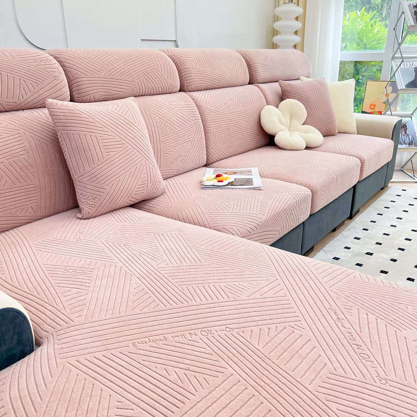 Stretch Couch Cushion Covers, Slipcovers Sofa Cushion Protector Covers, Elastic Furniture Protector for Pets, Kid