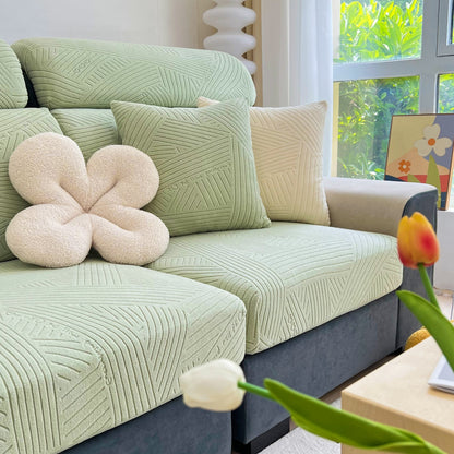 Stretch Couch Cushion Covers, Slipcovers Sofa Cushion Protector Covers, Elastic Furniture Protector for Pets, Kid
