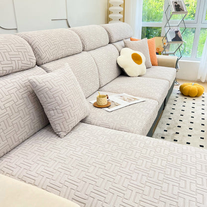 Polar Fleece Stretch Seat Cushion Covers, Couch Cushion Covers Slipcover, Sofa Cushion Protector Covers