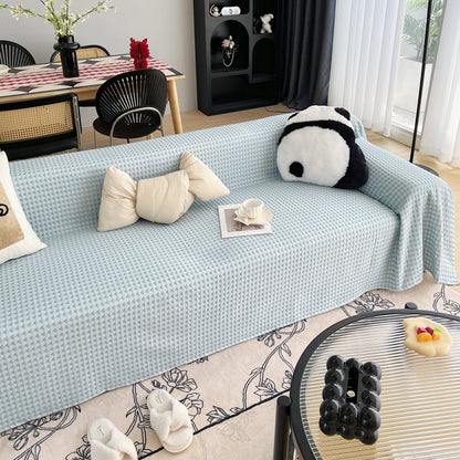 Cooling Textured Sofa Cover Washable Soft Couch Throw Blanket for Summer & Pets