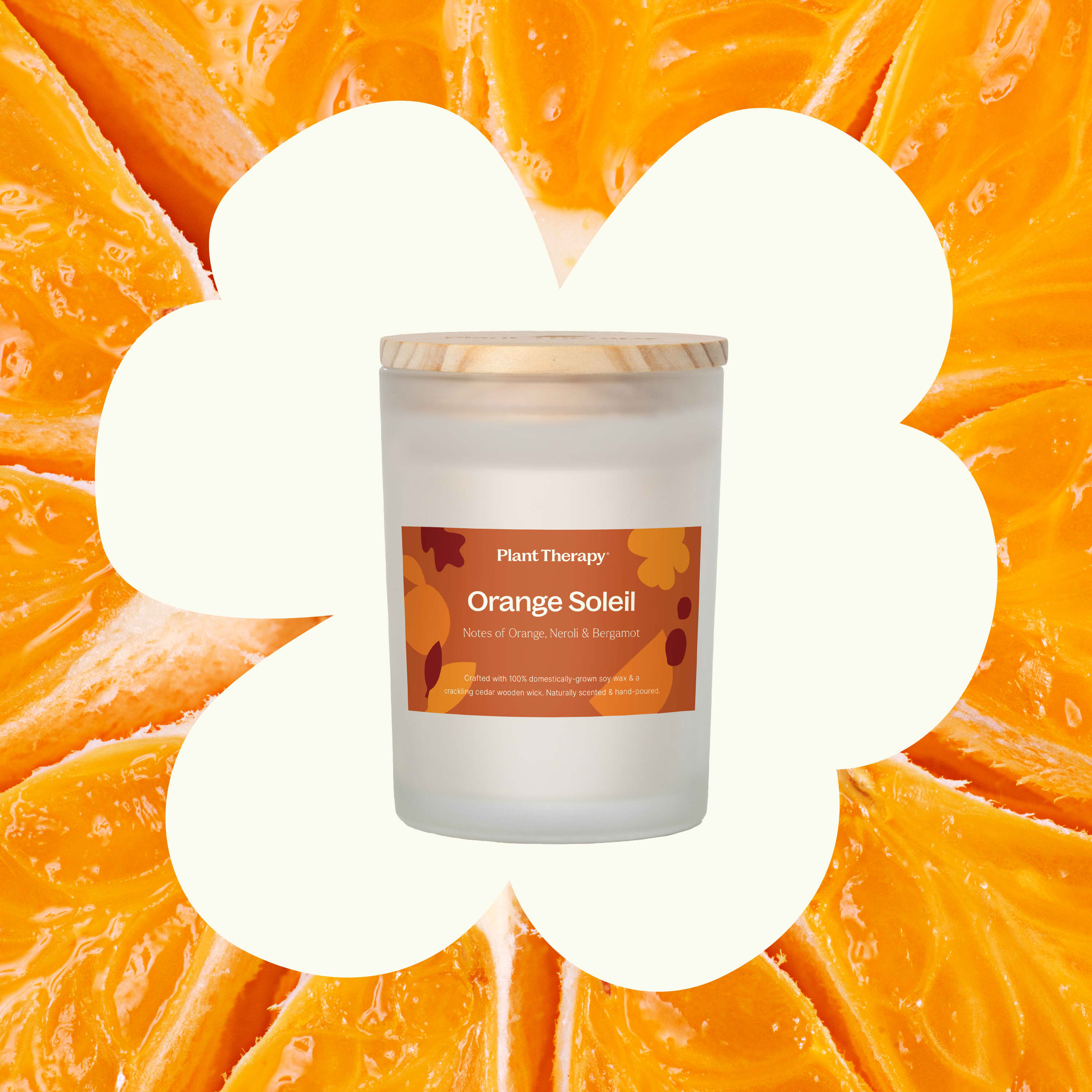 Orange Soleil Naturally Scented Candle - Thumbnail 4