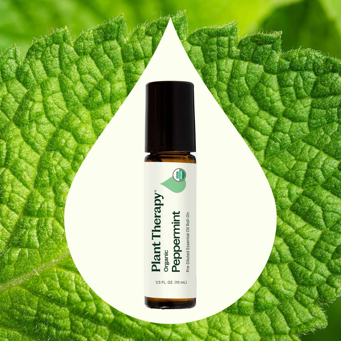 Organic Peppermint Essential Oil Pre-Diluted Roll-On