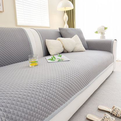 Non-Slip Diamond Quilted Sofa Cover, Separate Pieces Sectional Couch Protector
