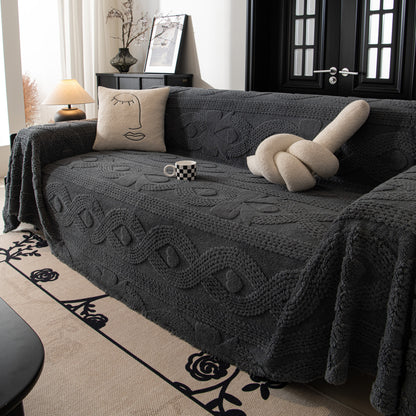 Soft Plush Fleece Throw Blanket for Couch Solid Cute Warm Couch Cover Blanket for Winter