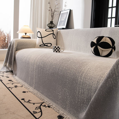 Modern Textured Sofa Cover Blanket, Tightly Woven Pet Sofa Throw for Sectional Couches