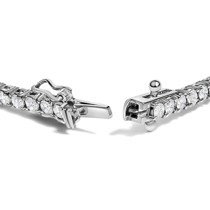 14K White Gold 3.00 Ctw Diamond Classic Standard 4 Prong Set Tennis Bracelet