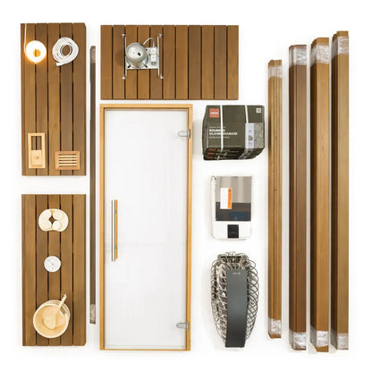 Carbon Smart Saunas - 5' x 5' x 8' - by Finnish Sauna Builders