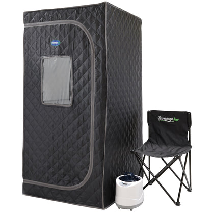 Durasage Portable Full Body Steam Sauna for at Home | 1200W 2.6L Steam Generator Including Remote Control | Portable Chair (1-Person)