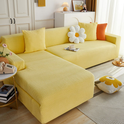 L Shape Couch Covers Stretch Slipcovers Furniture Protector with 1pcs Free Pillowcases