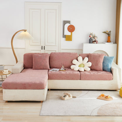 Cherry Cute Cooling Silk Fabric Stretch Couch Cushion Covers, Non-Slip Furniture Protector for Kids