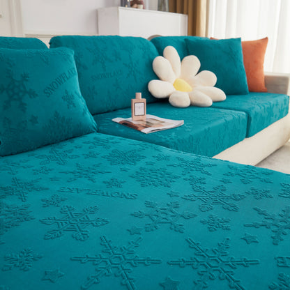 Cooling Silk Fabric Stretchable Cushion Cover, Non-Slip Furniture Protector for Kids, Chaise Lounge Cushion Covers