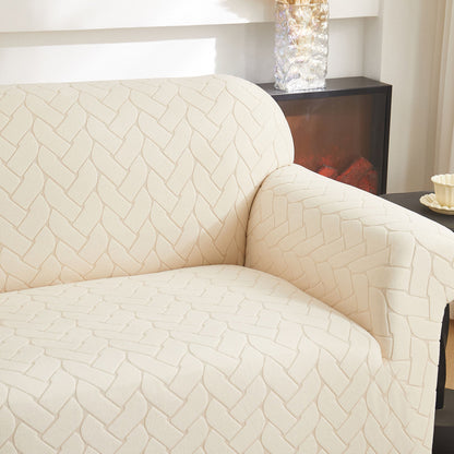 3D Jacquard Couch Slipcover, Washable Non Slip Soft Couch Sofa Cover for Kids, Pets