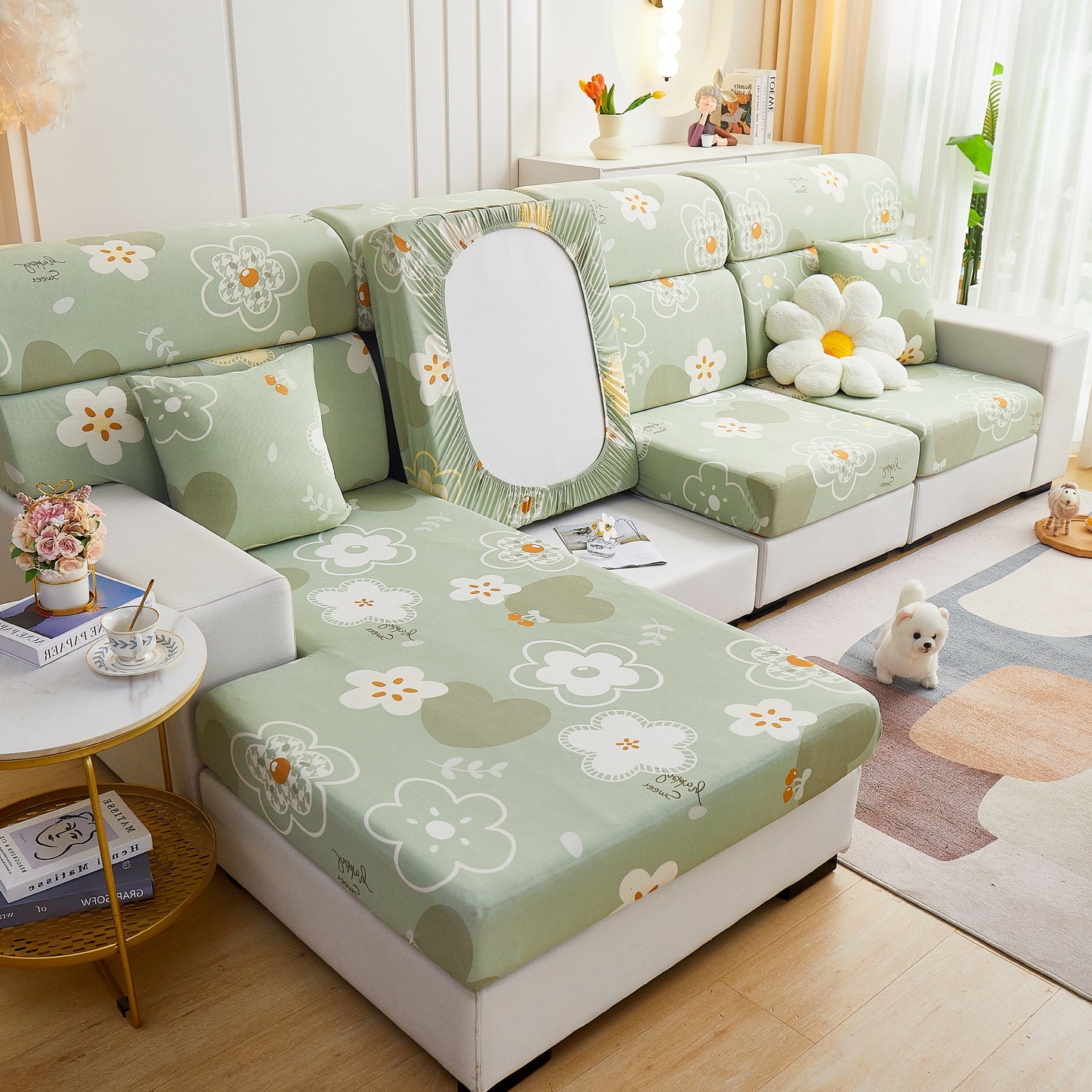 Cooling Stretch and Cover Slipcovers, Printed Furniture Covers, Replacement Covers for Cushions
